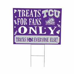 Texas Christian University Yard Sign, Halloween Treats for Fans - Collegiate Home