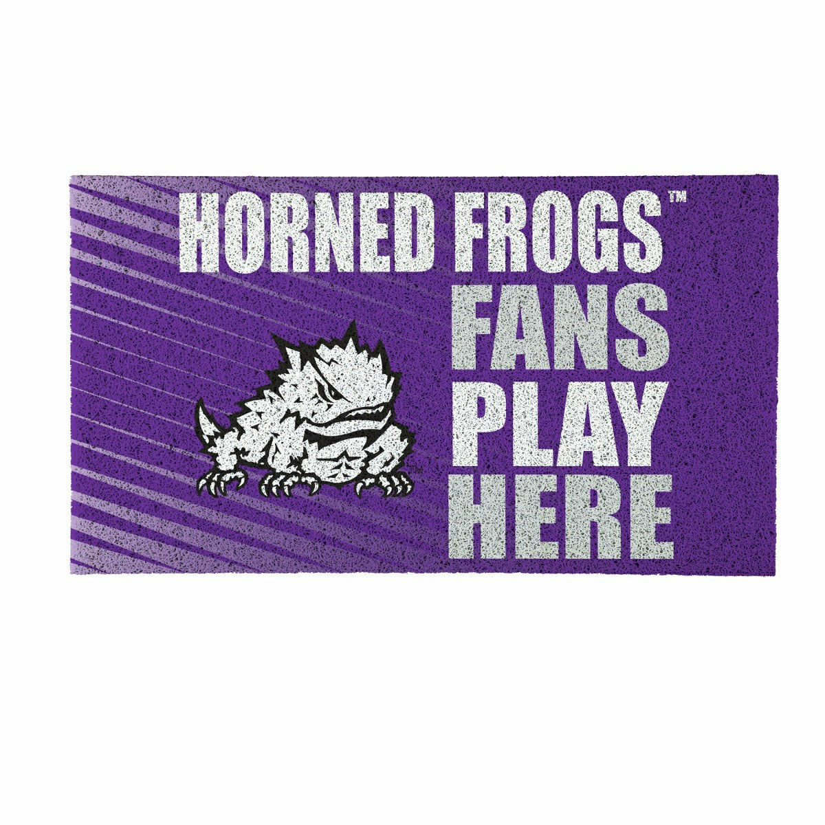 Texas Christian University Fan Mat, 28"x16" - Collegiate