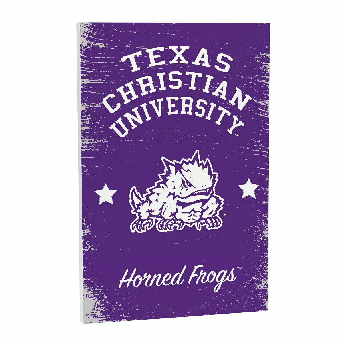 Texas Christian University Wood Wall Sign, 16x24 - Collegiate Home