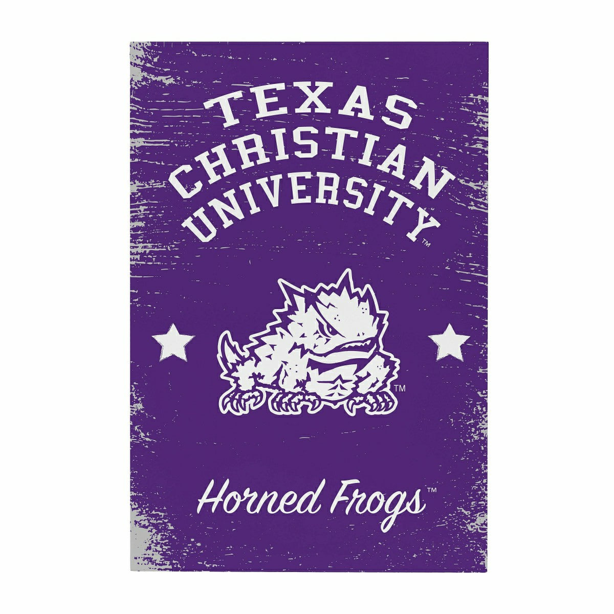 Texas Christian University Wood Wall Sign, 16x24 - Collegiate Home