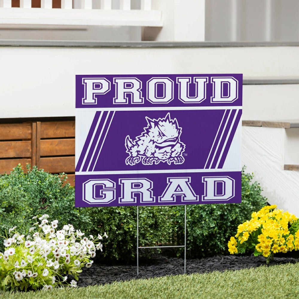 Texas Christian University Coroplast Yard Sign Graduate - Collegiate Home