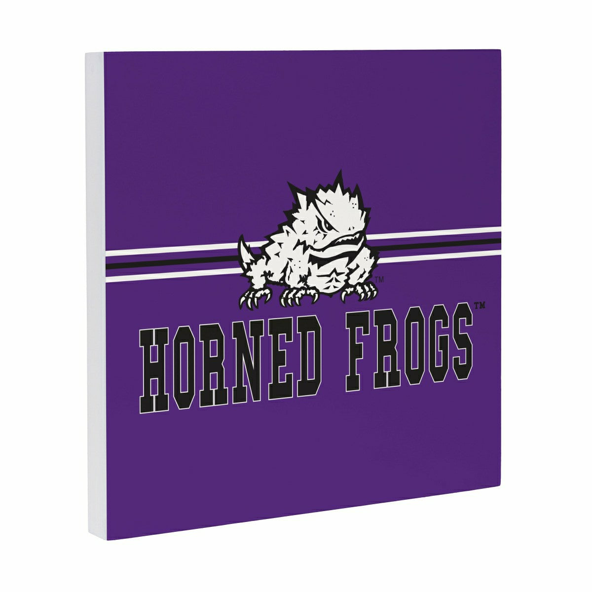 Texas Christian University Wood Wall Sign, 12x12 - Collegiate Home