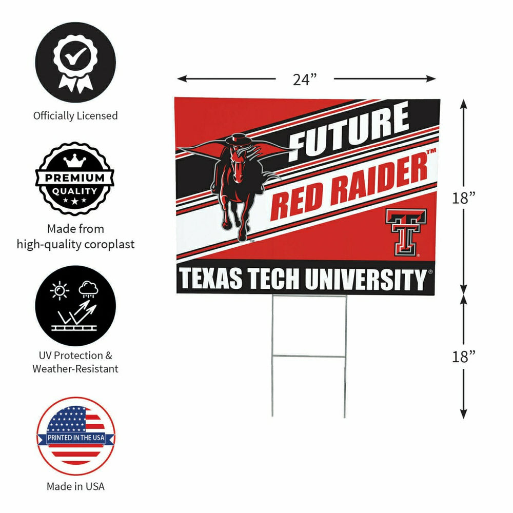 Texas Tech University Coroplast Yard Sign, Future Student - Collegiate Home