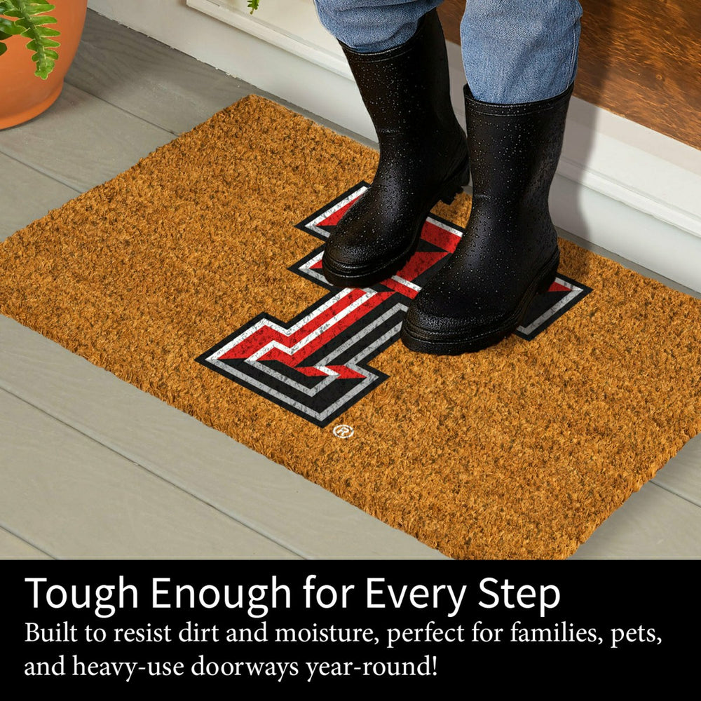 Coir Mat, 16"x28", Texas Tech University - Collegiate
