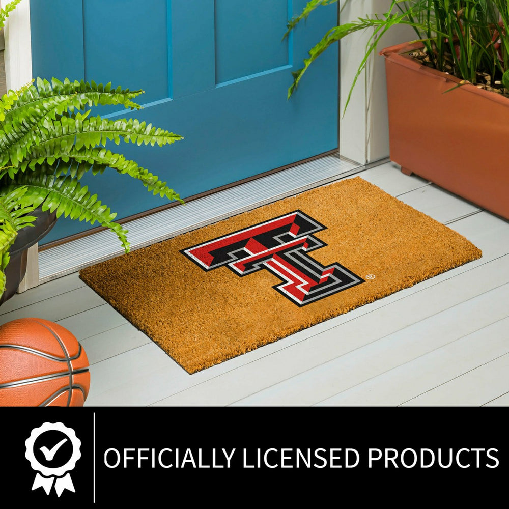 Coir Mat, 16"x28", Texas Tech University - Collegiate