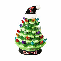 Texas Tech 8" LED Ceramic Christmas Tree - Collegiate Home