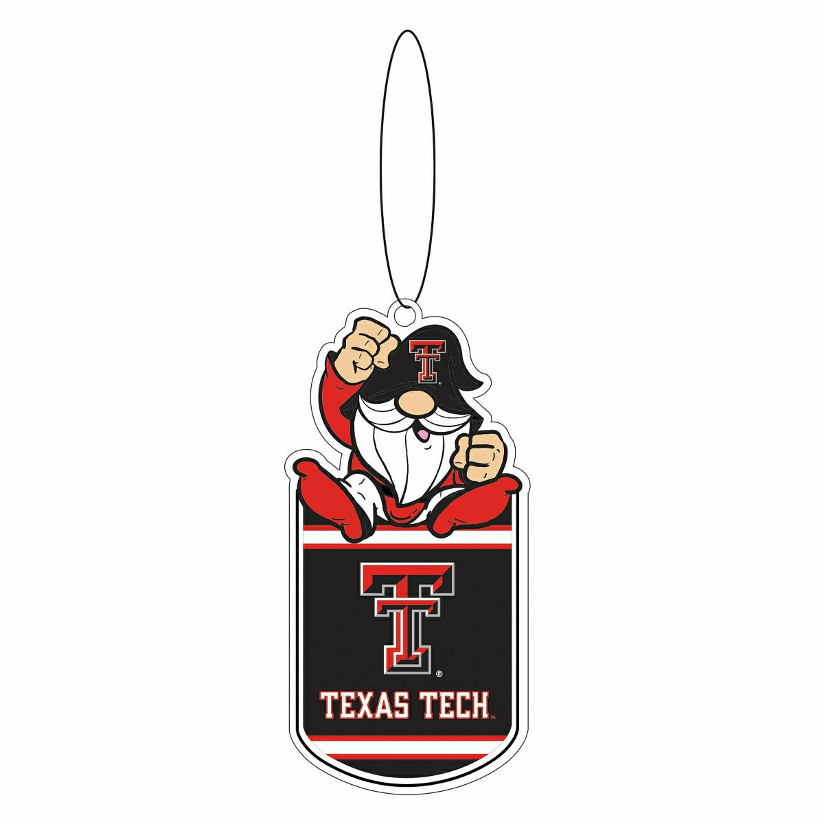 Texas Tech University Gift Tag Ornament, Gnome Fan - Collegiate Home