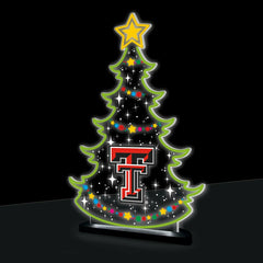 Texas Tech University College Holiday Tree Desklite LED Decor - Collegiate Home