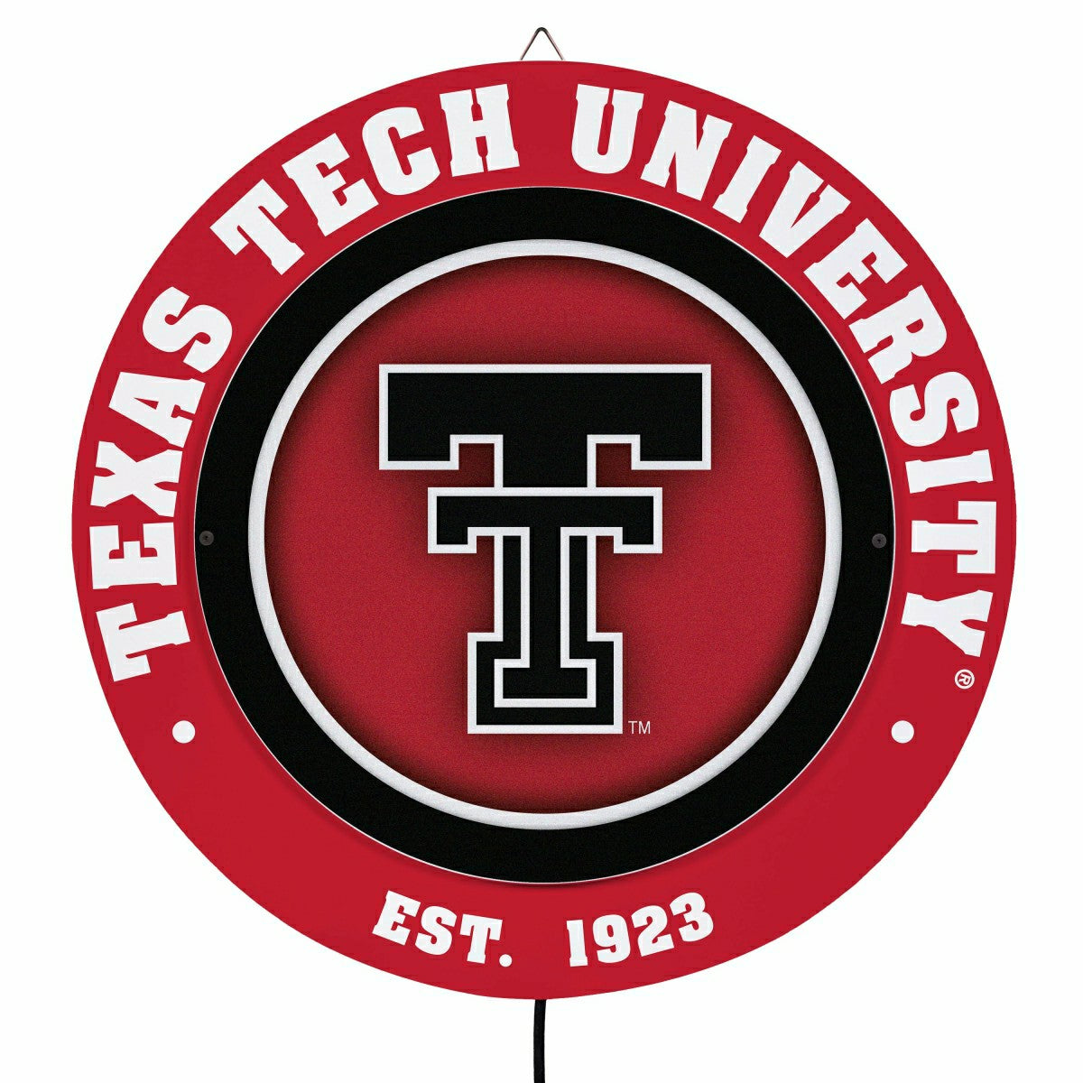 Texas Tech University, Metal Lite, Round - Collegiate