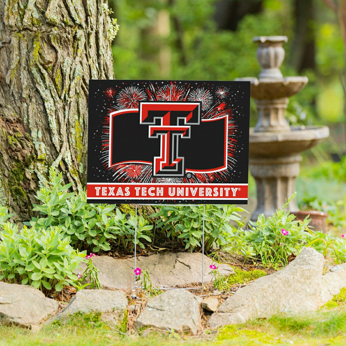 Texas Tech University Yard Sign, Patriotic - Collegiate Home