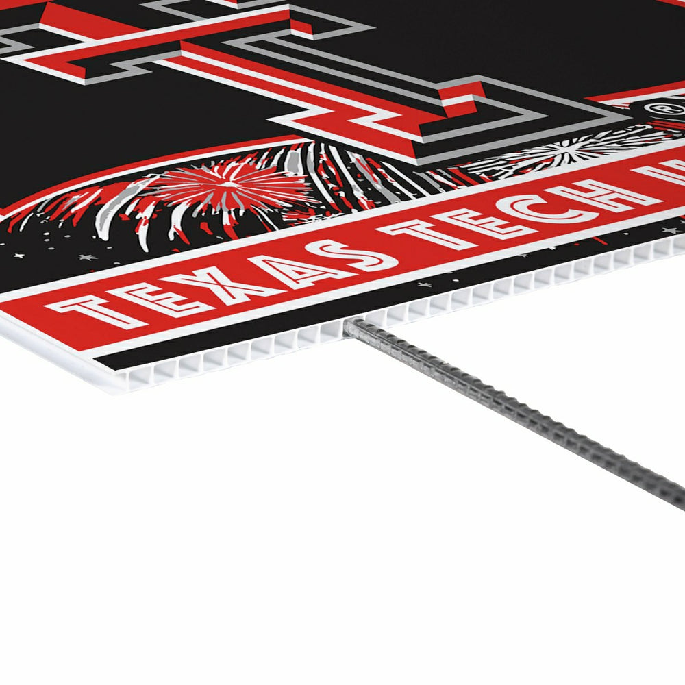 Texas Tech University Yard Sign, Patriotic - Collegiate Home