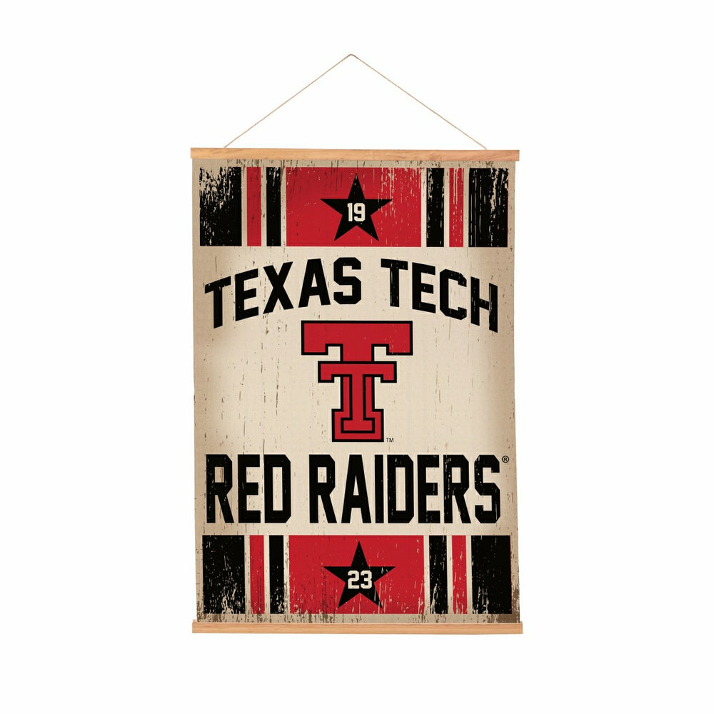 Texas Tech University, Canvas Wall Tapestry, Medium, 36x24 - Collegiate Home