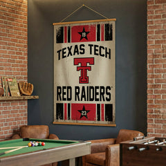 Texas Tech University, Canvas Wall Tapestry, Large, 54x36 - Collegiate Home