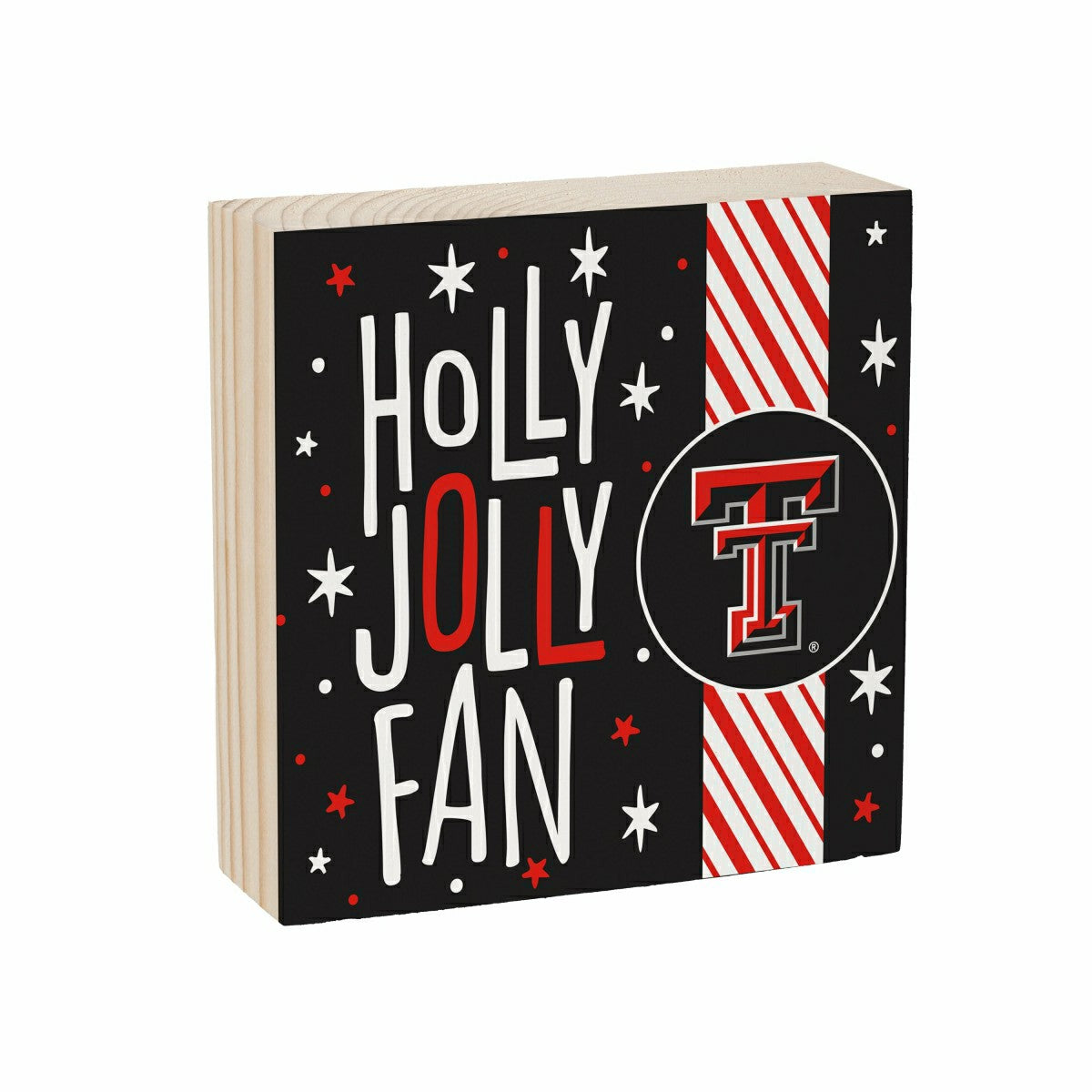 Texas Tech University Block, Holiday, 6x6 - Collegiate Home