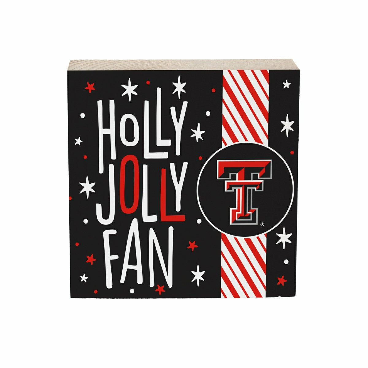 Texas Tech University Block, Holiday, 6x6 - Collegiate Home