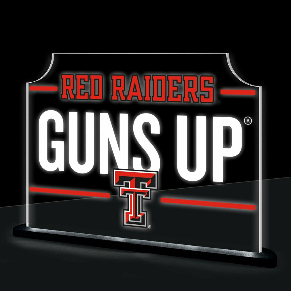 Texas Tech University College Rectangle Desklite LED Decor - Collegiate Home