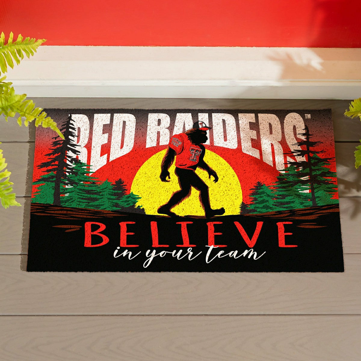 Texas Tech University Bigfoot PVC Mat, 28"x16" - Collegiate