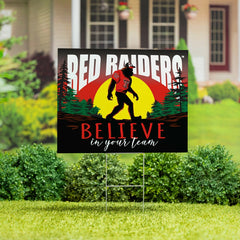Texas Tech University Yard Sign, Bigfoot - Collegiate Home