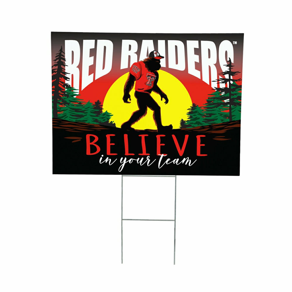 Texas Tech University Yard Sign, Bigfoot - Collegiate Home