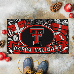 Texas Tech University Holiday PVC Mat, 28"x16" - Collegiate