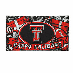 Texas Tech University Holiday PVC Mat, 28"x16" - Collegiate
