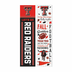 46" Double Sided Leaner, Texas Tech University, Fall Seasonal - Collegiate Home
