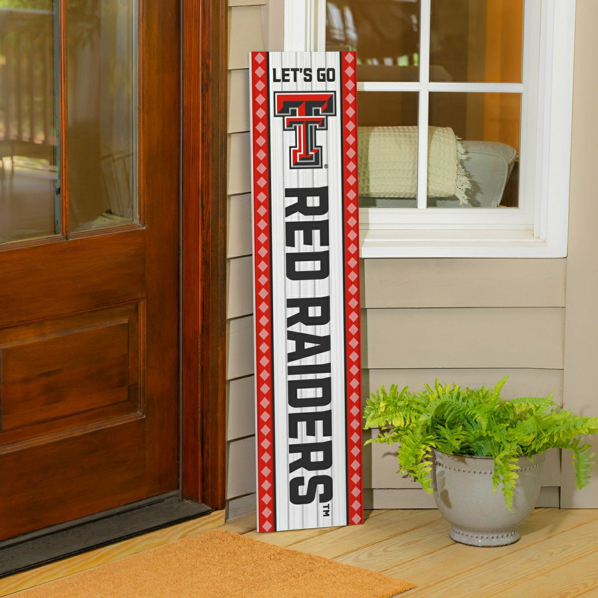 47" Double Sided Leaner, Texas Tech University, Christmas - Collegiate Home