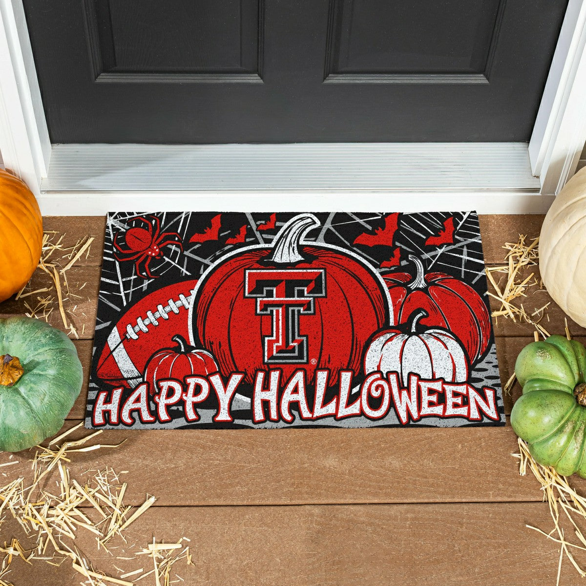 Texas Tech University Halloween PVC Mat, 28"x16" - Collegiate
