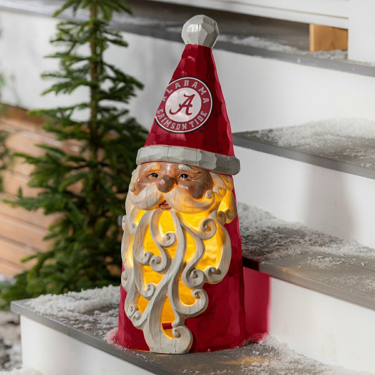 University of Alabama Santa LED Statuary, 26" - Collegiate Home