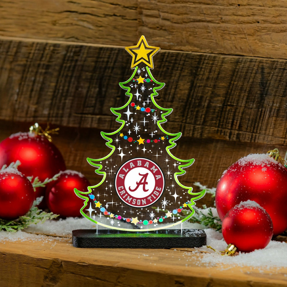 University of Alabama College Holiday Tree Desklite LED Decor - Collegiate Home