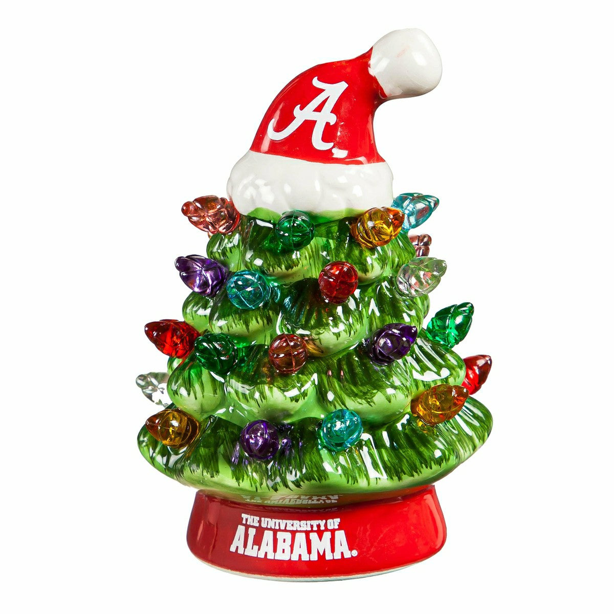 4" Mini LED Tabletop Christmas Tree, Set of 2, University of Alabama - Collegiate Home