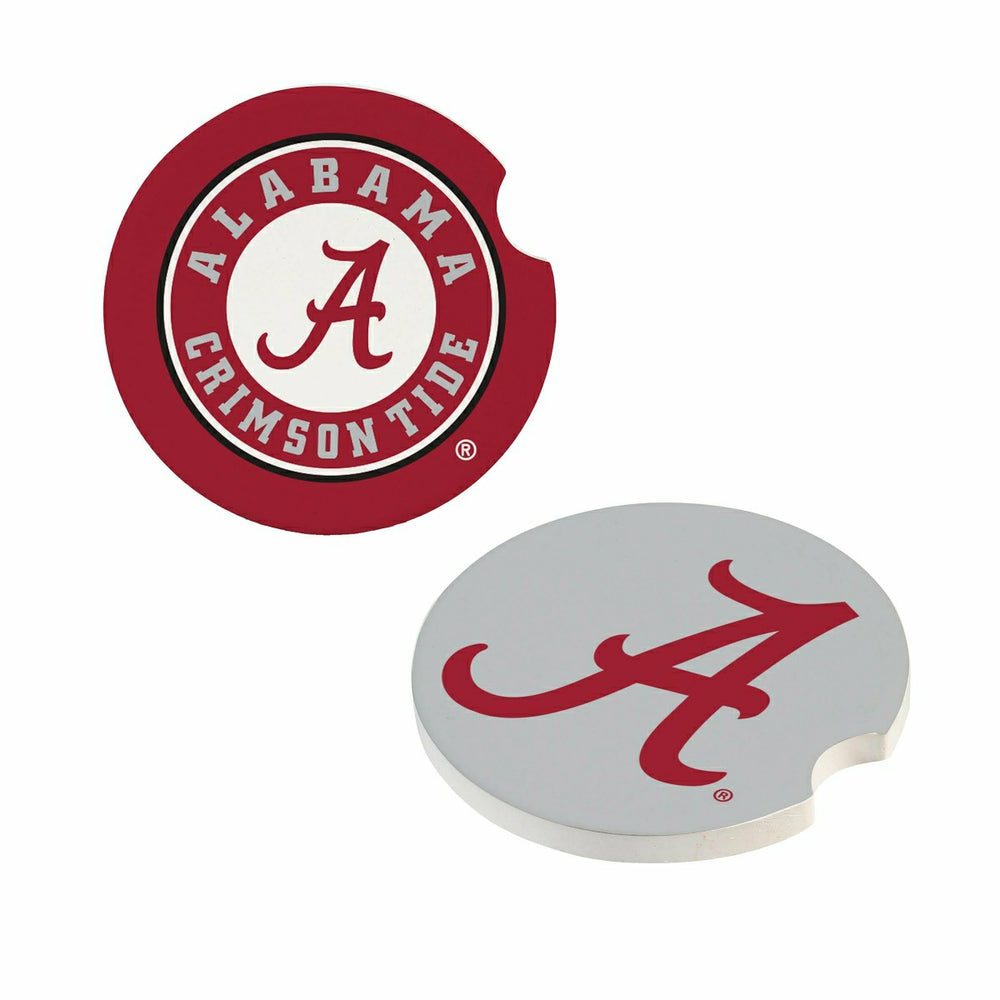 University of Alabama Car Coaster Set, 2pc - Collegiate Home