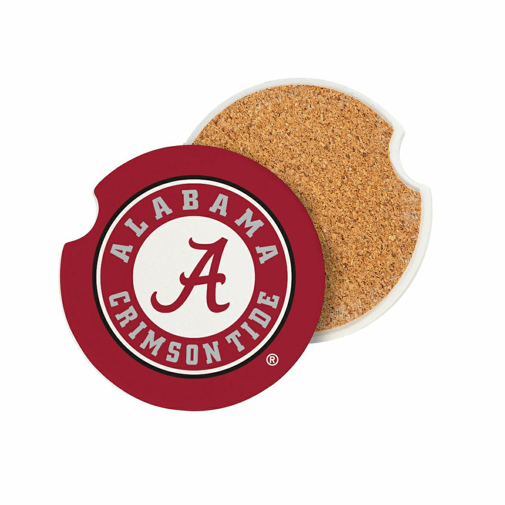 University of Alabama Car Coaster Set, 2pc - Collegiate Home