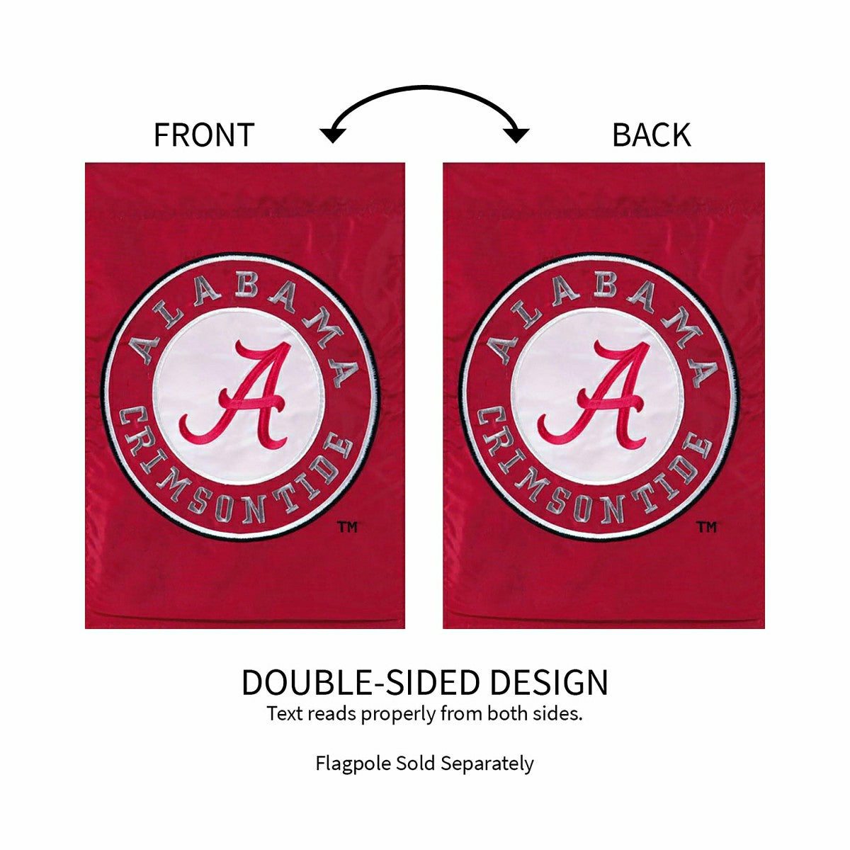 University of Alabama Crimson Tide Flag - Garden Size - Collegiate Home