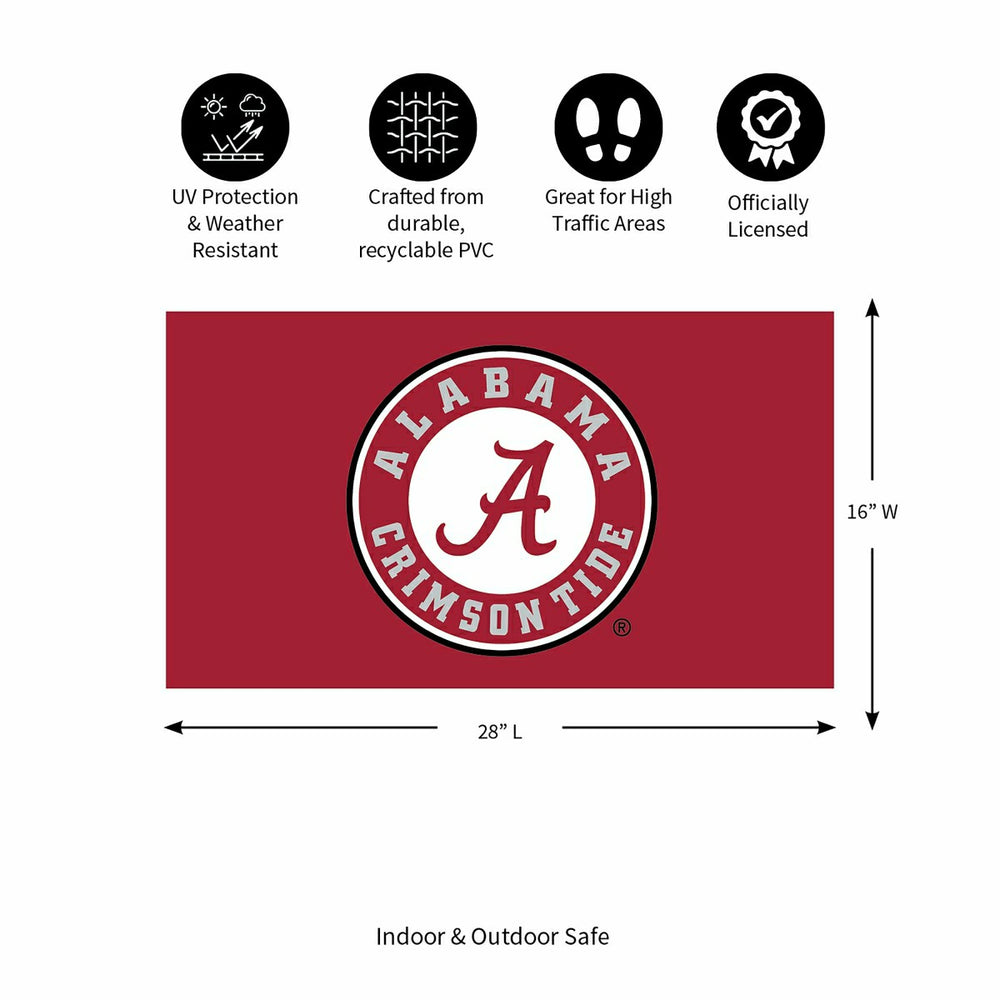 Full Color PVC Mat, 16" x 28", University of Alabama - Collegiate
