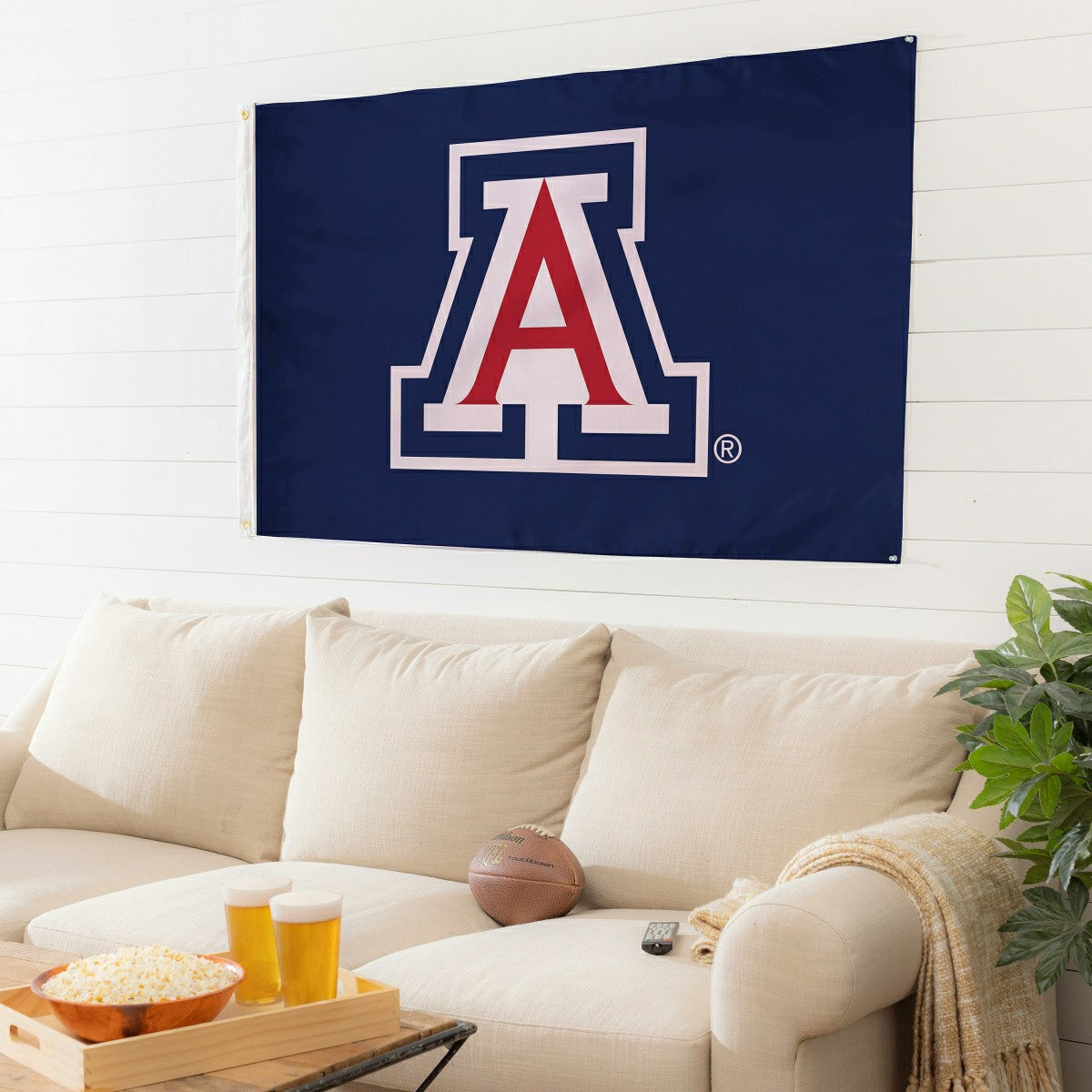 University of Arizona Single Sided Flag w/ 2 Grommets, 3'x5' - Collegiate Home