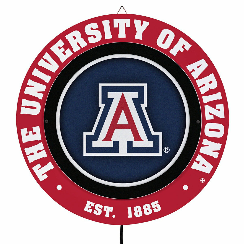 University of Arizona, Metal Lite, Round - Collegiate