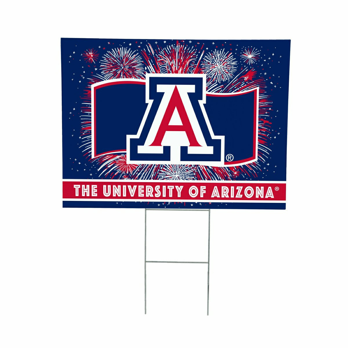 University of Arizona Yard Sign, Patriotic - Collegiate Home