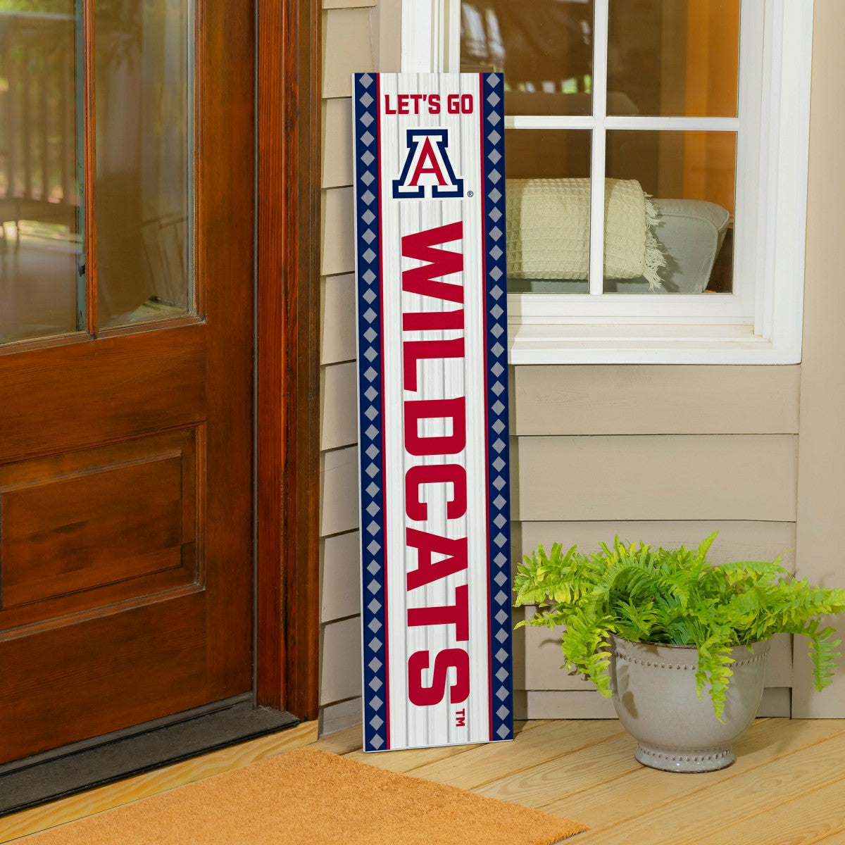 University of Arizona 47" Double Sided Leaner, Christmas - Collegiate Home