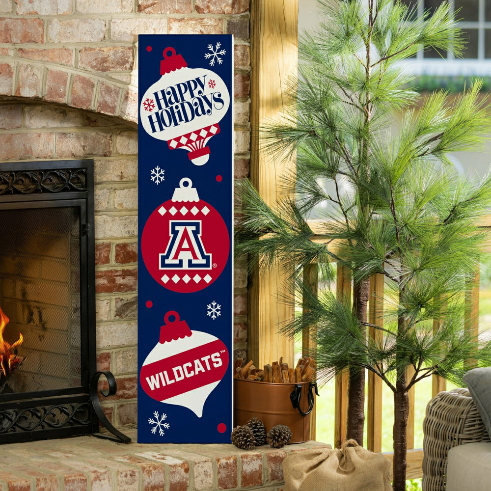 University of Arizona 47" Double Sided Leaner, Christmas - Collegiate Home