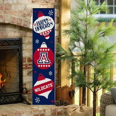 University of Arizona 47" Double Sided Leaner, Christmas - Collegiate Home