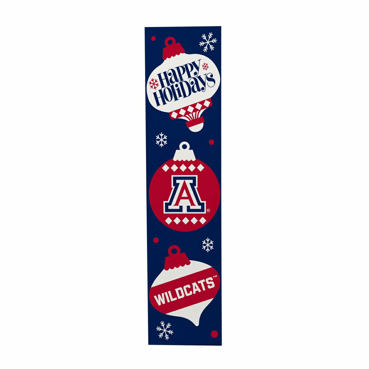 University of Arizona 47" Double Sided Leaner, Christmas - Collegiate Home