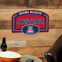 University of Arizona USA Embossed Steel Wall Sign, 11" x 17" - Collegiate Home