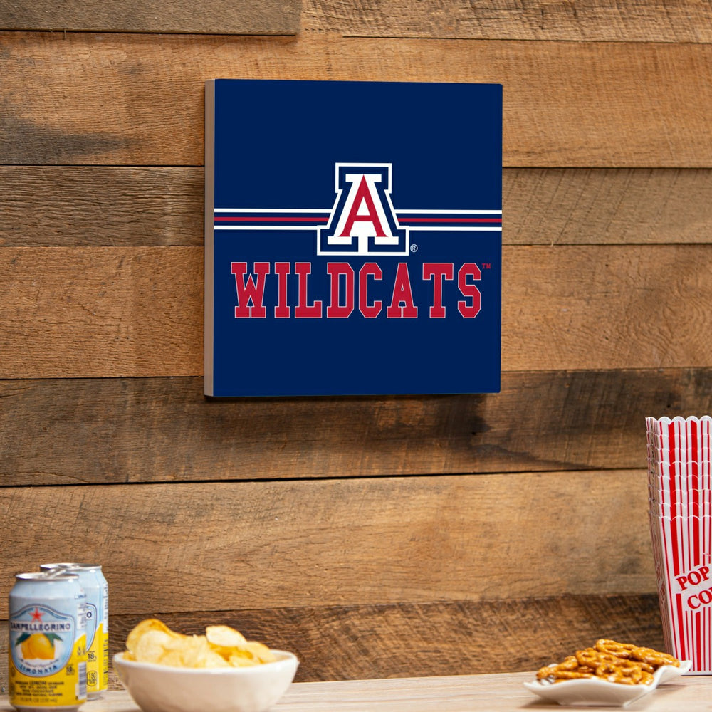 University of Arizona Wood Wall Sign, 12x12 - Collegiate Home
