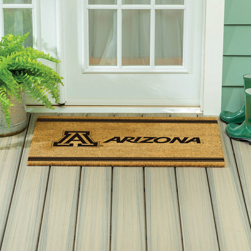 University of Arizona Large One Color Coir Mat, 36"x24" - Collegiate