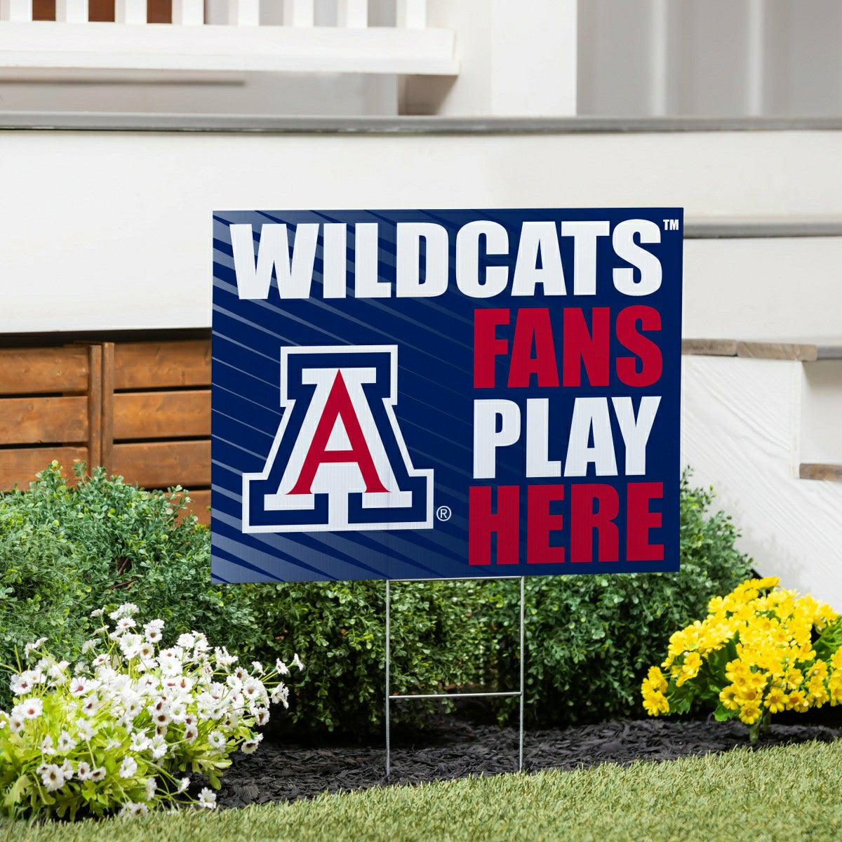 University of Arizona Coroplast Yard Sign "Fans Play Here" - Collegiate Home