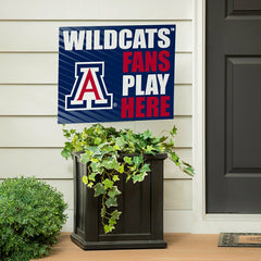 University of Arizona Coroplast Yard Sign "Fans Play Here" - Collegiate Home