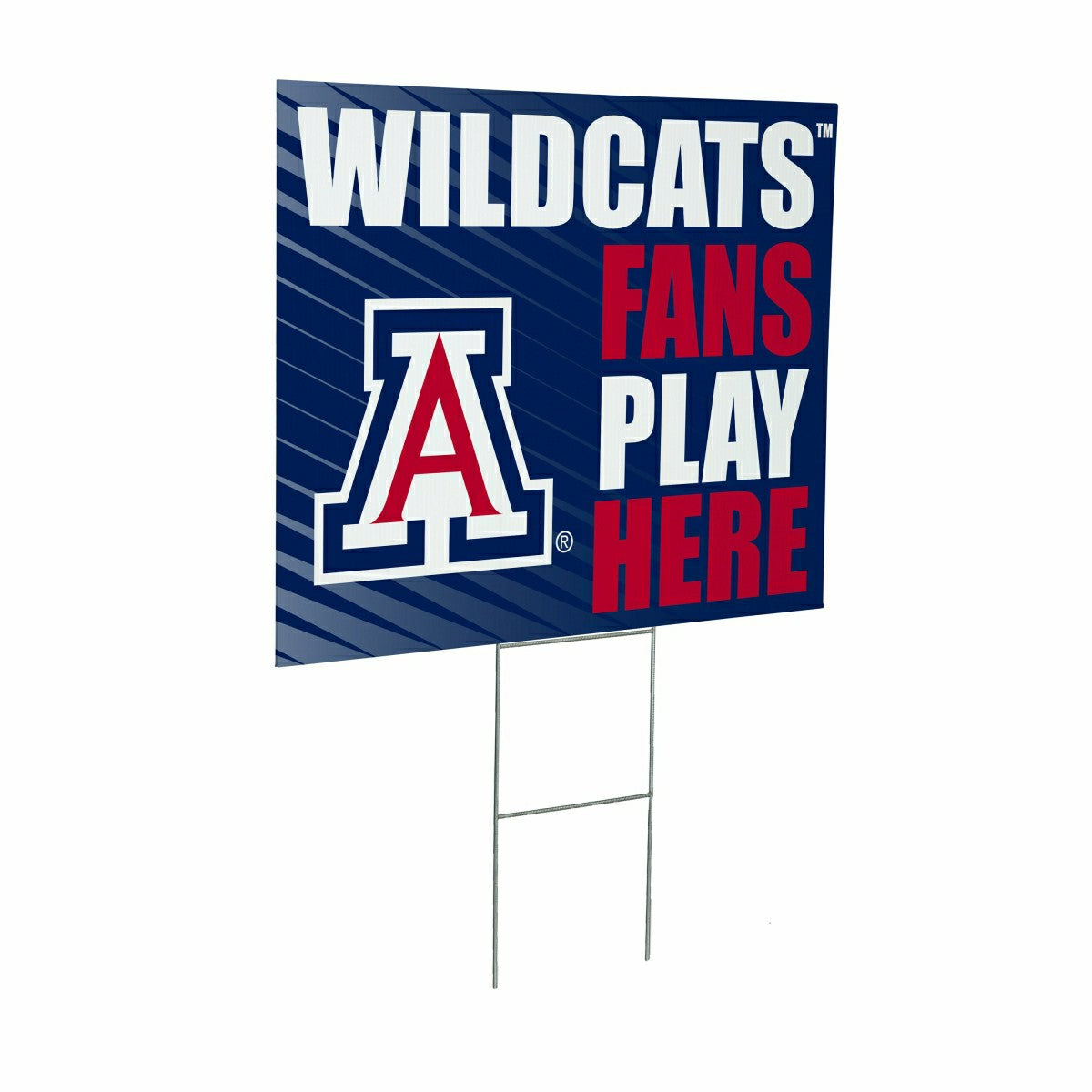 University of Arizona Coroplast Yard Sign "Fans Play Here" - Collegiate Home