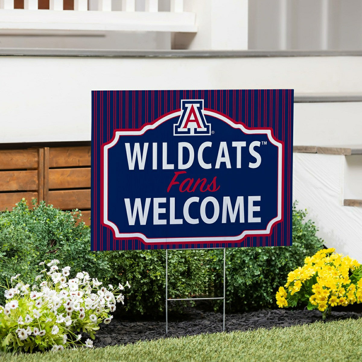 University of Arizona Coroplast Yard Sign, "Fans Welcome" - Collegiate Home