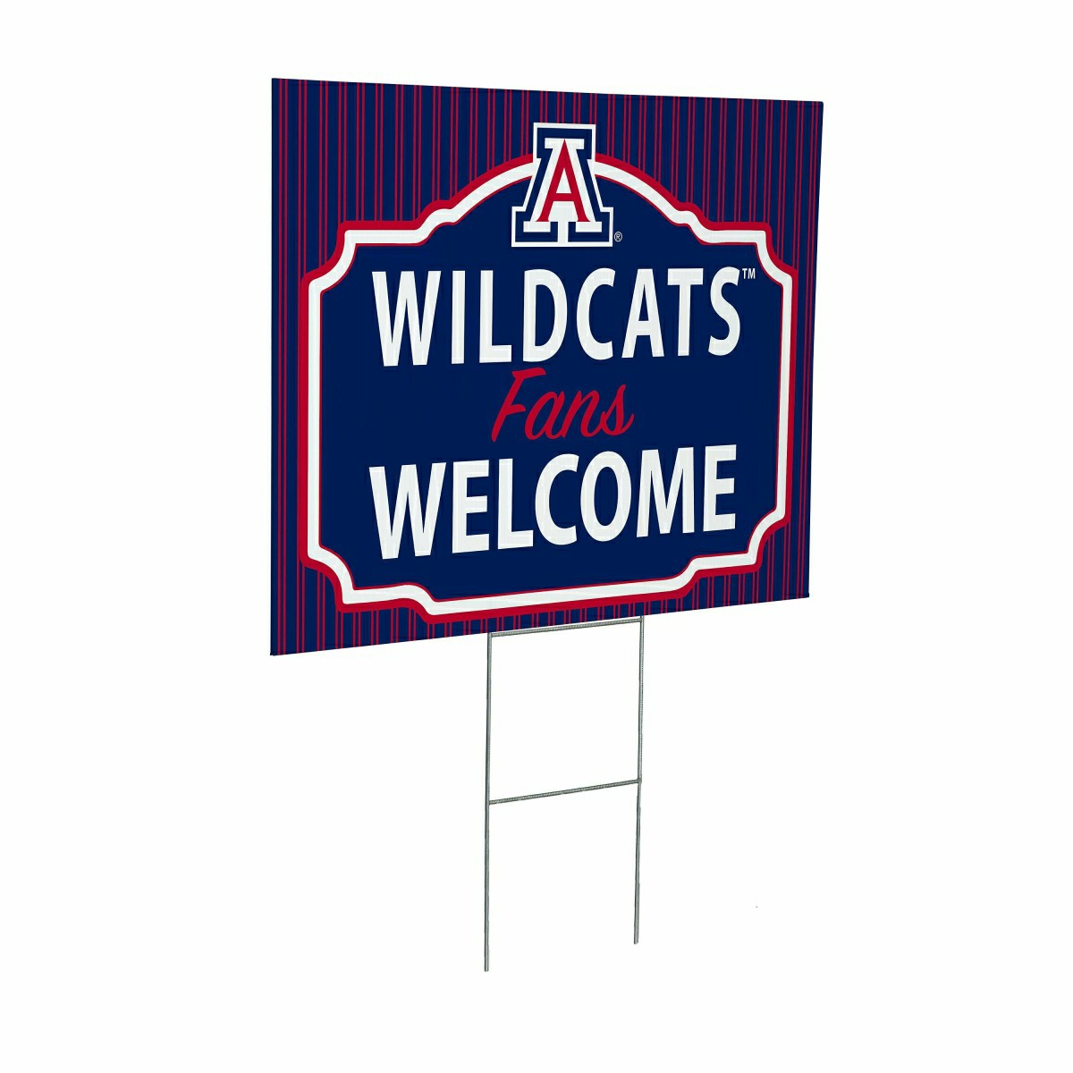 University of Arizona Coroplast Yard Sign, "Fans Welcome" - Collegiate Home